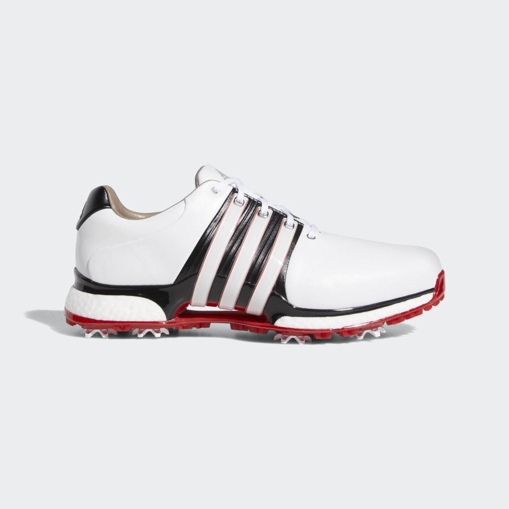 Pantofi Golf Adidas Tour360 XT Wide Barbati Romania - Albi/Negrii/Rosii Inchis BD7124
